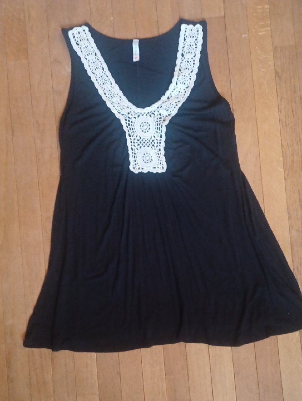 Crochet Lace Front Tunic